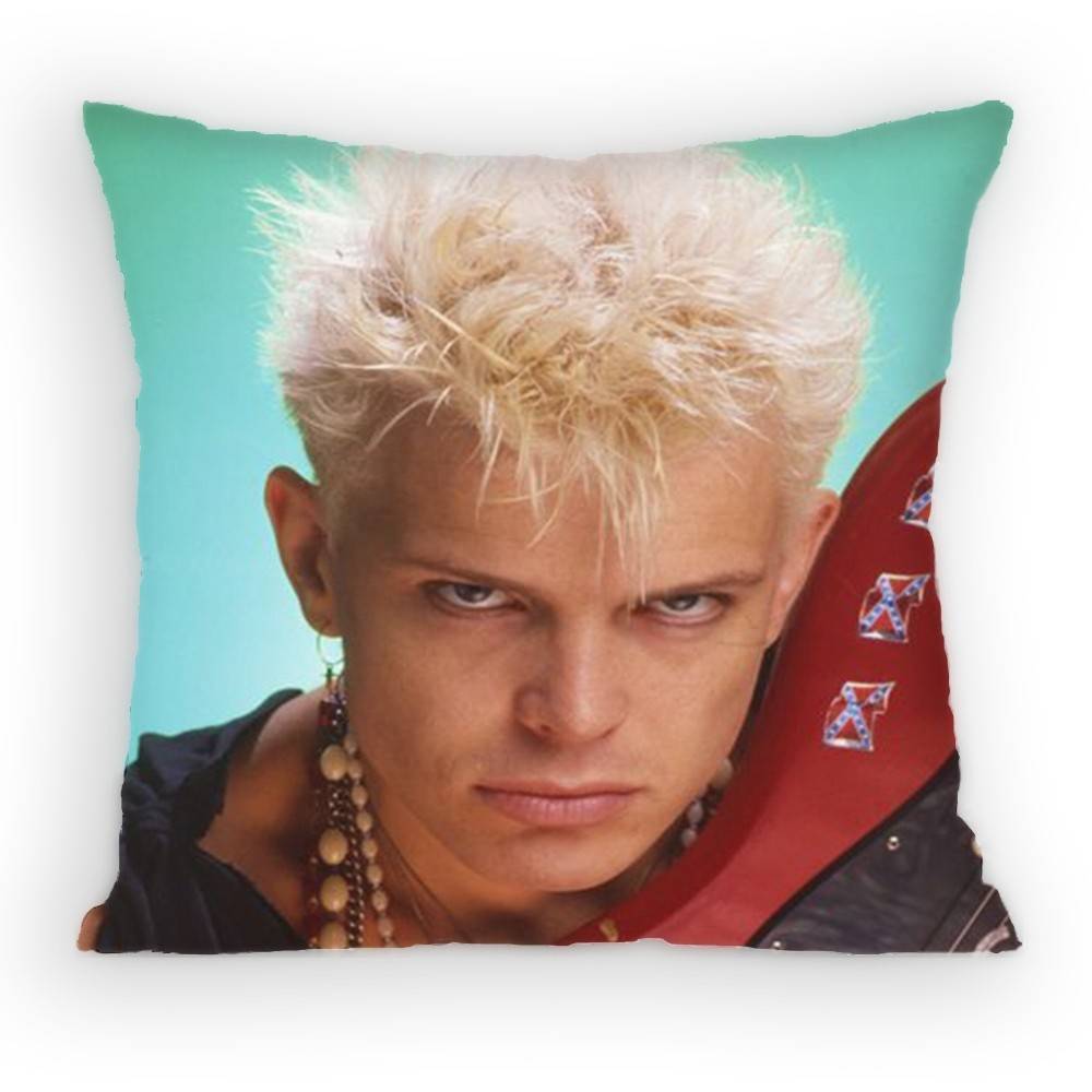 Famous BBilly Idol Pillow Case Antidustmite Pillowcase Invisible zipper silky short plush Sofa cushion cover