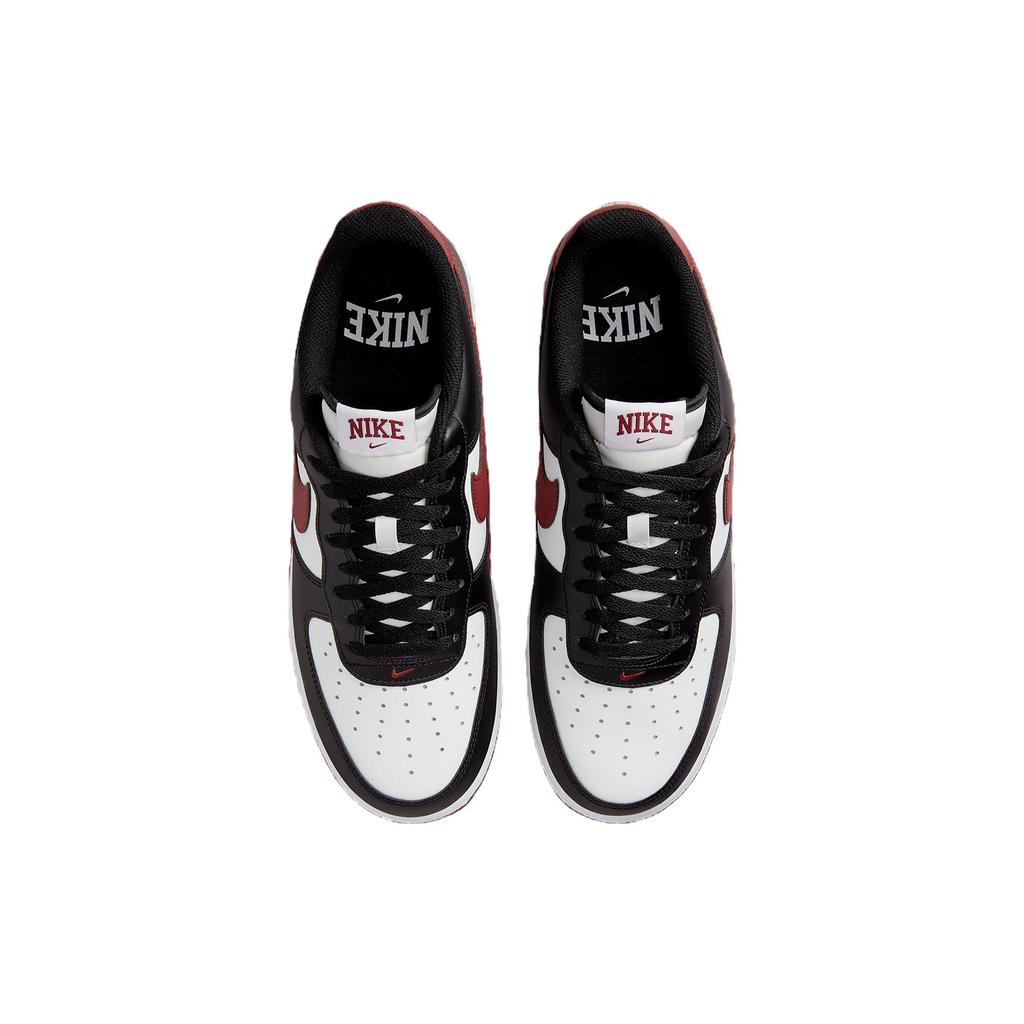 New Nike Air Force 1 Low '07 Black White Dark Team Red FZ4615-001