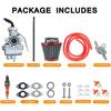 PZ20 Carburetor Carb Air Filter Fuel Line Kit For 50Cc-125Cc Taotao ATA-110B 125D Boulder B1 T-Force Coolster Apollo Kazuma Kids ATV Four Wheeler