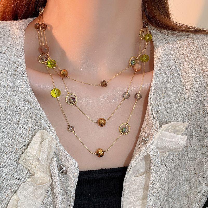 Bohemian Shell Beaded Necklace Lightweight Luxury Ethnic Choker Vacation Beach Jewelry for Women