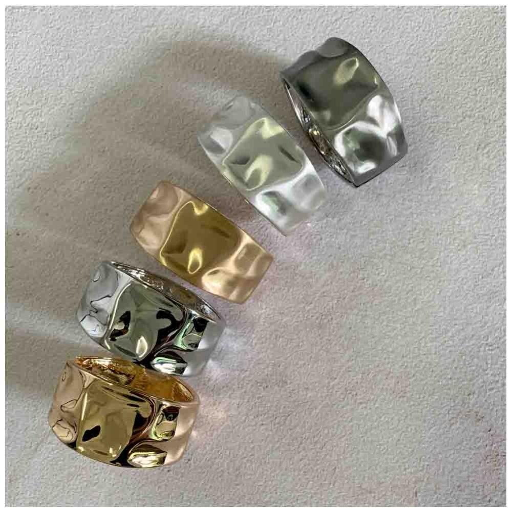 Solid Color Metal Bracelet Jewelry Accessories Irregular Wrist Cuff New Chunky Bangle Bracelet