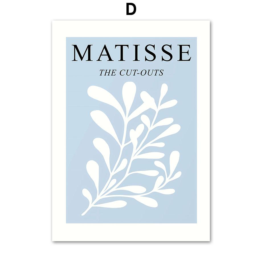 Abstract Matisse Flower Market Girl Coral Leaf Wall Art Canvas Painting Nordic Posters And Prints Pictures For Living Room Decor