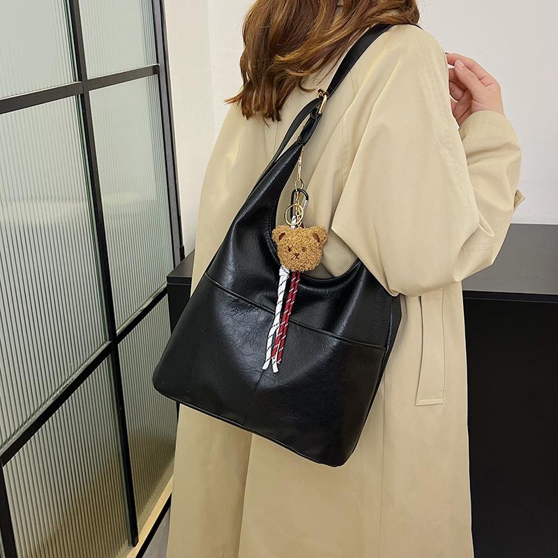 Outer order Maillard retro fashion tote bag women's 2025 new versatile niche single shoulder messenger commuter bag