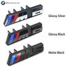 3D ABS M Car Front Grille Badge Emblem Buckle For BMW X6E71 E70 E34 X5G05 G60 F10 X5E53 E24 E63 E64 F06 F12 F13 G32 F18 G30 G31