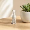 3D Printed Huibiti Dog Figurine, Simulated Sitting Dog Shape Model, Delicate Hair Texture, One-Piece Molding, Mini Desktop Ornament Gift for Dog