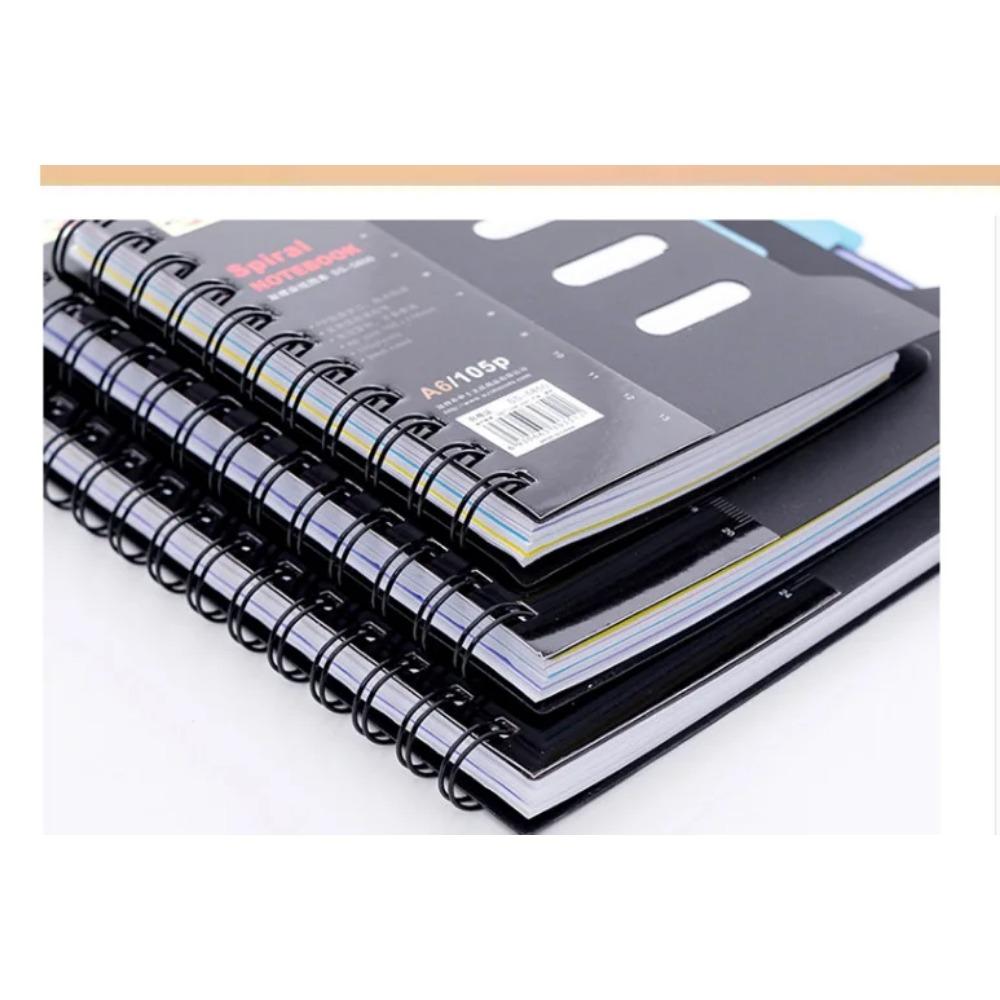 Wasserdichtes Spiralnotizbuch - Dickes 105-Blatt/210-Seiten mit Registerlaschen, B5/A5/A6 Organizer für Büro&Journal, Strapazierfähige Spiralbindung