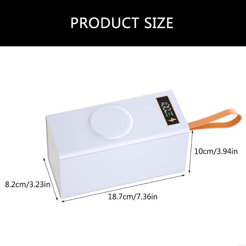 Q6PA Tragbare 40x18650 Akku-Aufbewahrungsbox DIY Power Case Box mit Schnelllade- und Mehrfachschutzfunktionen Ohne Akkus