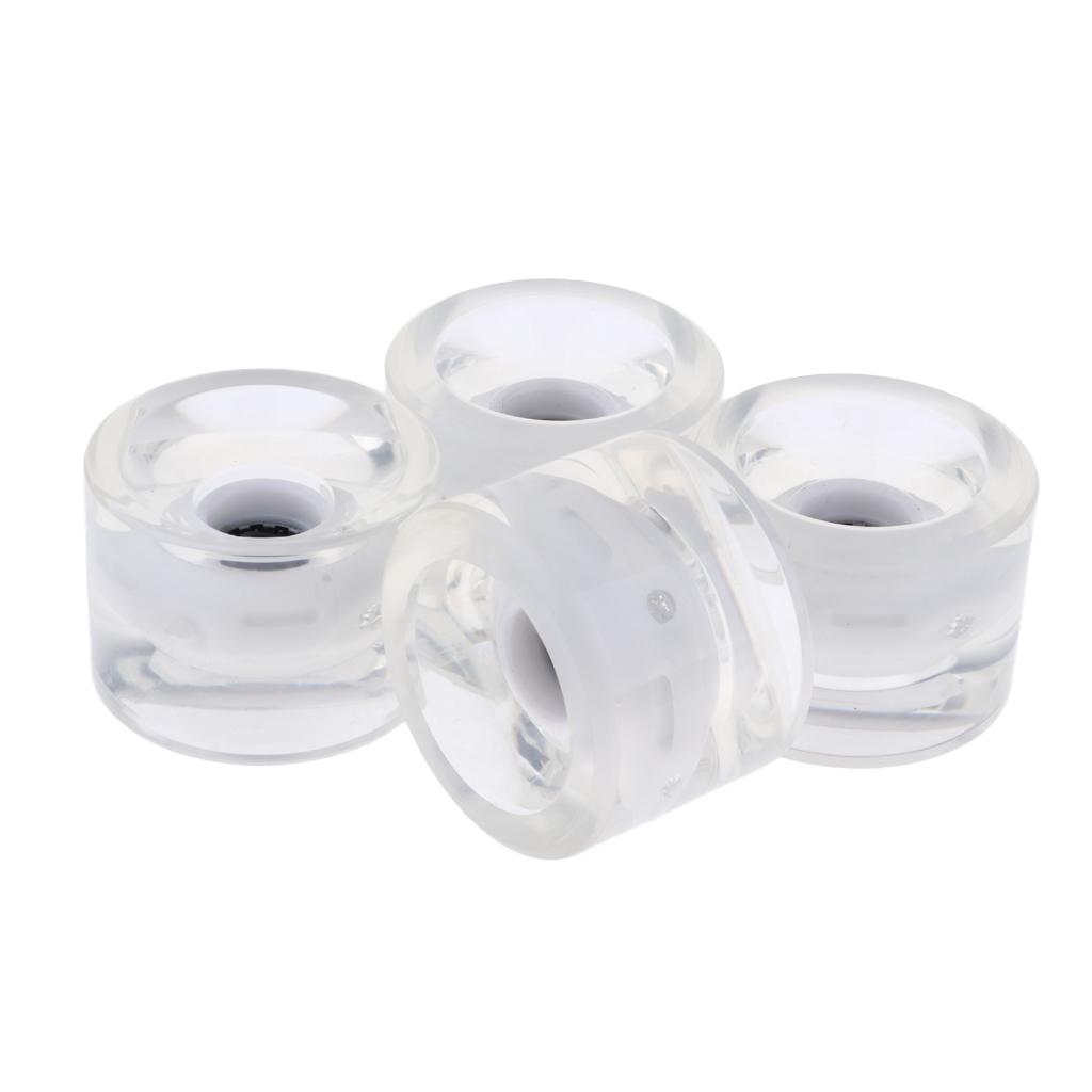 Substituição de Rodas de Longboard PU Rodas Cruiser Iluminadas 70mm Tamanho Grande para Downhill Mountain Riding e Street Sliding