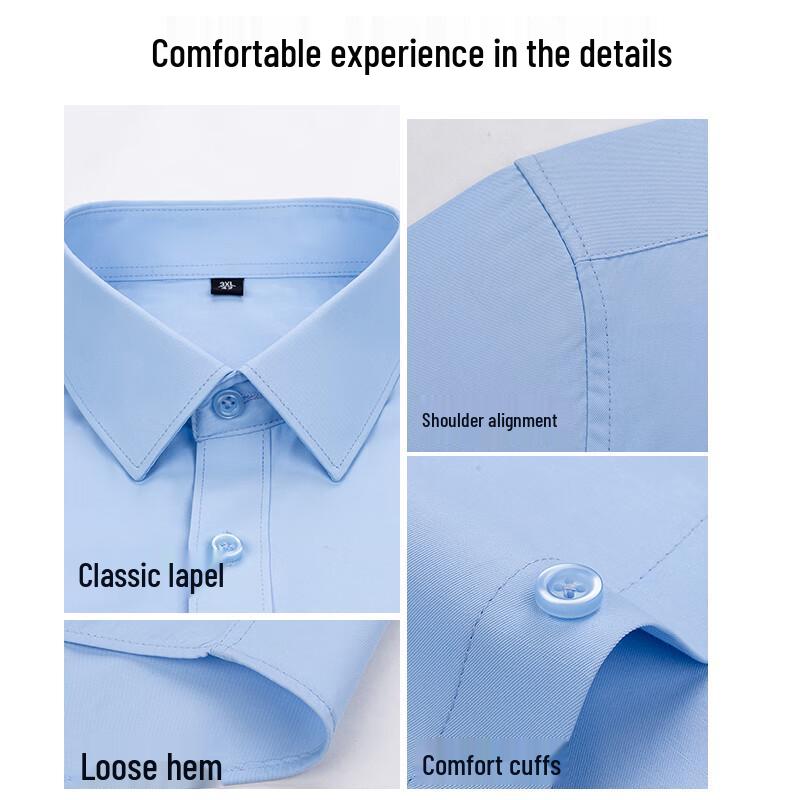 Jeanswest Men's American Style Casual Long-Sleeve Collared Shirt
