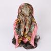 Kopftuch Damen Piratenkostüm Zubehör Seide Rotes Bandana zum Haarwickeln Weiches Halstuch Seiden-Foulard Satin