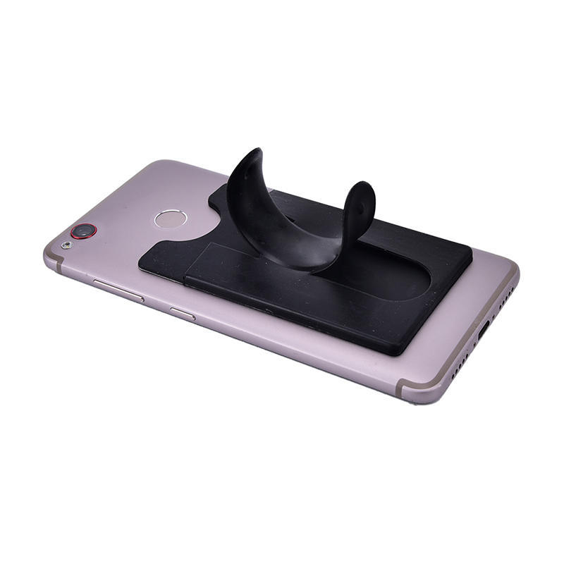 Touch U Shape Silicone Mobile Phone Stand Holder With Card Slot Hot Sale