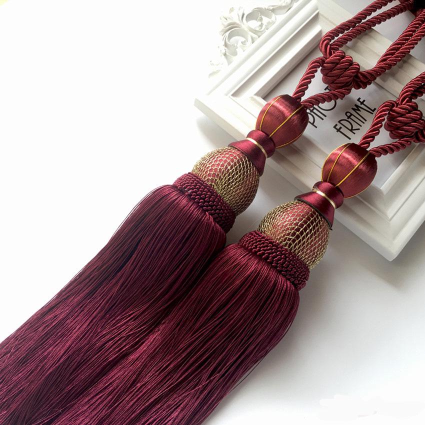 Luxury Gold Wire Tennis Ball Curtain Tieback