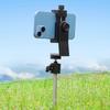 Portable Golf Cart Phone Holder with Landing Pad  Outdoor Ground Spikes Phone Holder for Secure Swaying Recording Analysis
