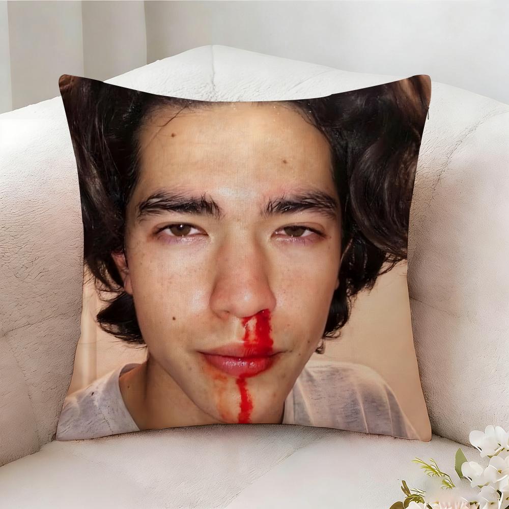 C-conan G-Gray Singer Pillow Case Pillowcase, Double-sided Printed, Sofa Cushion, Bedroom Headboard Pillow