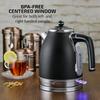 1.7L Electric Kettle, 1500W Fast Boiling Water Heater for Coffee or Tea with Stainless Steel BPA-Free and Cordless Body