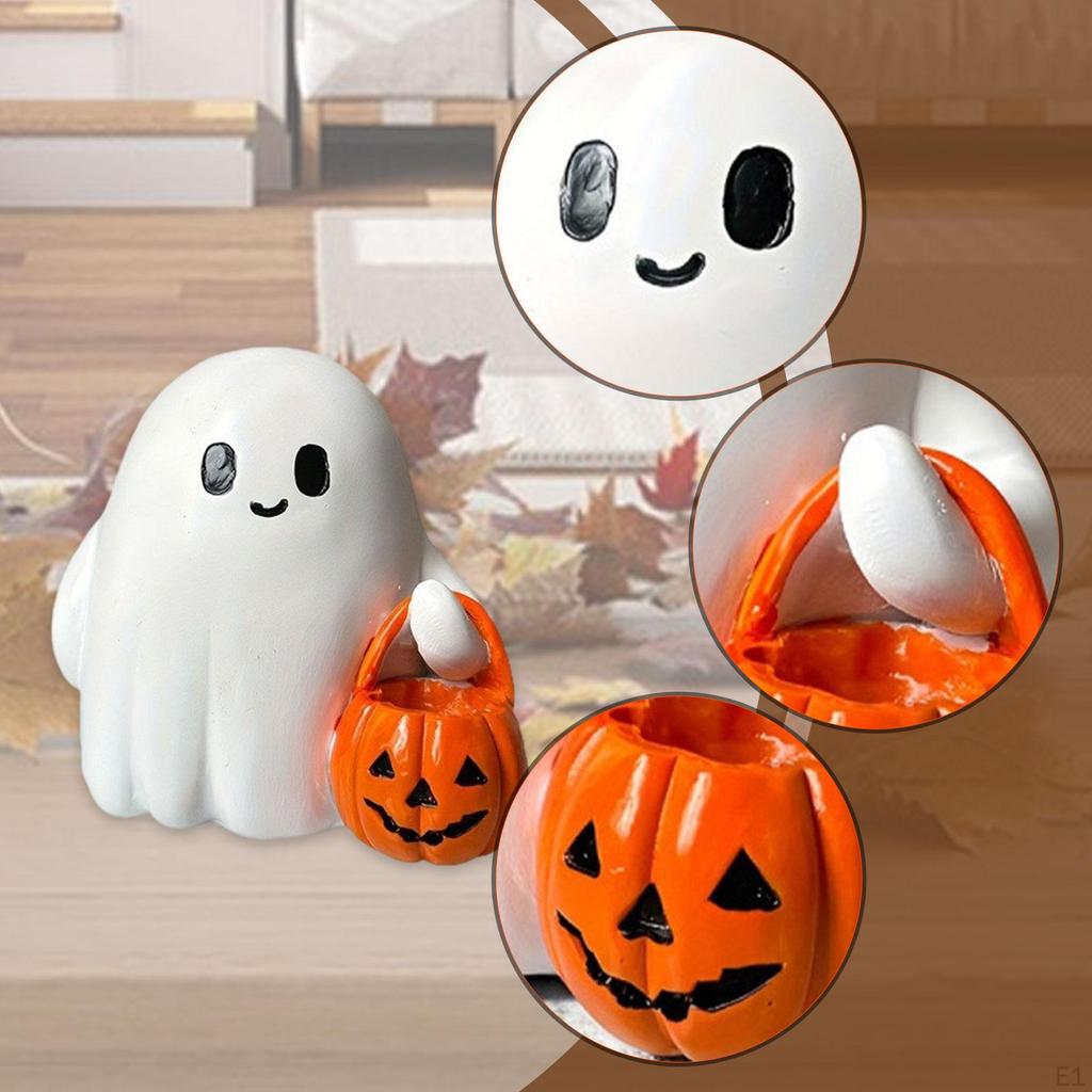 Cute Figurine Tabletop Ornament Table Decor Small Sculpture Resin Statue for Entrance Home