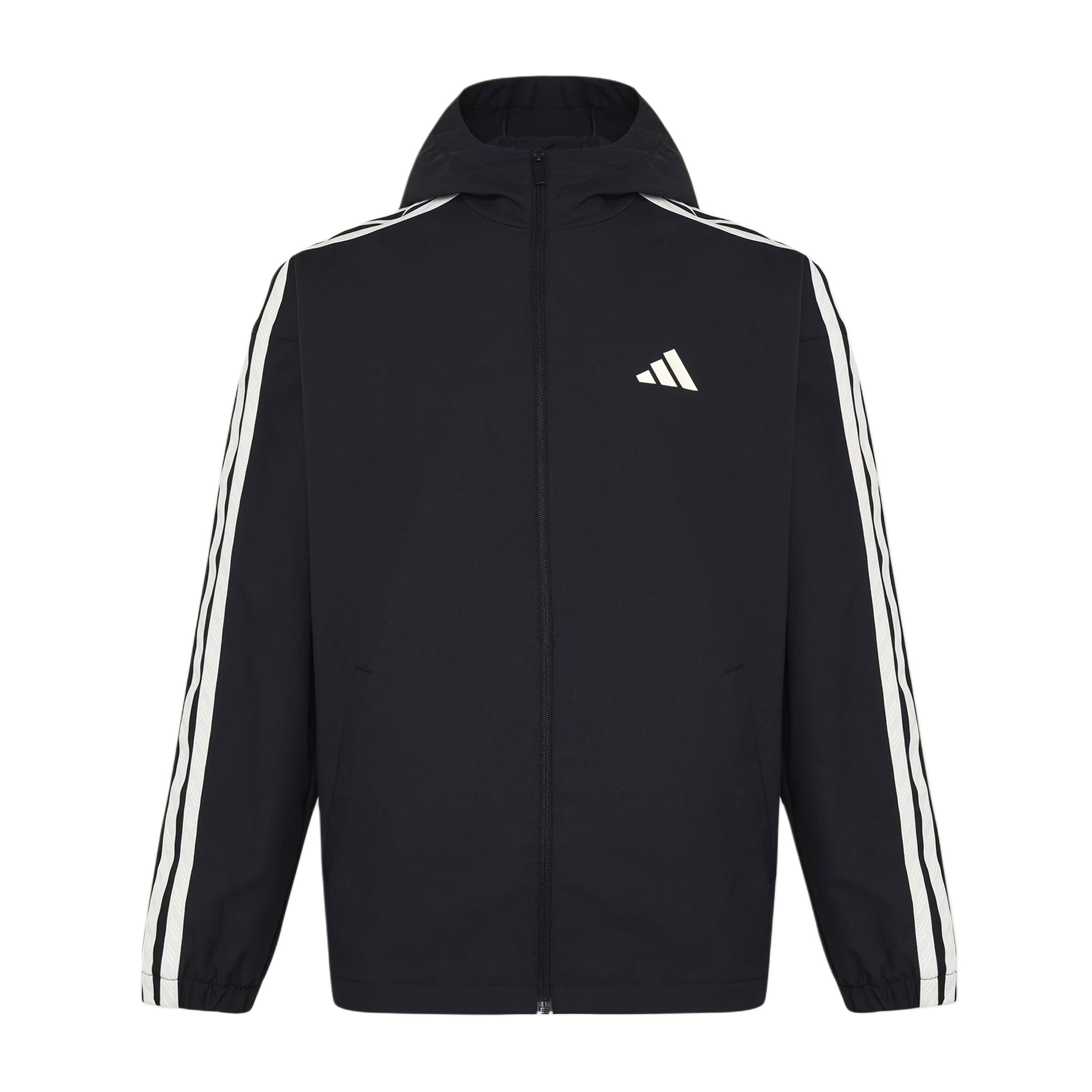 Adidas 3St Woven Loose Fit Zip-Up Hooded Striped Long Sleeve Jacket Men Jacket KV5946 M