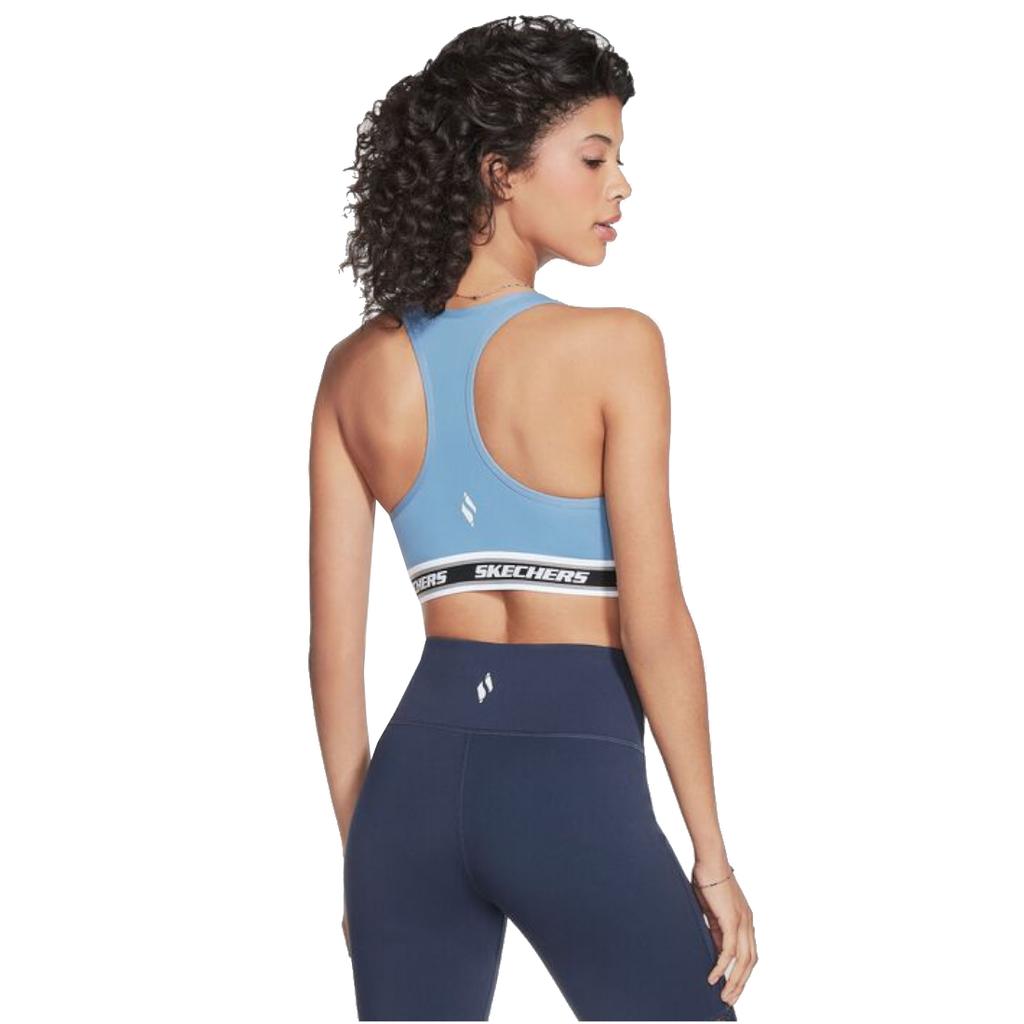 Skechers Go Walk Jacquard Bra, Womens blue Sports bra