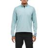 HOKA ONE ONE Comfortable Warm Knitted Sports Long Sleeve T-Shirt Men tops Crystal-Blue 1164156