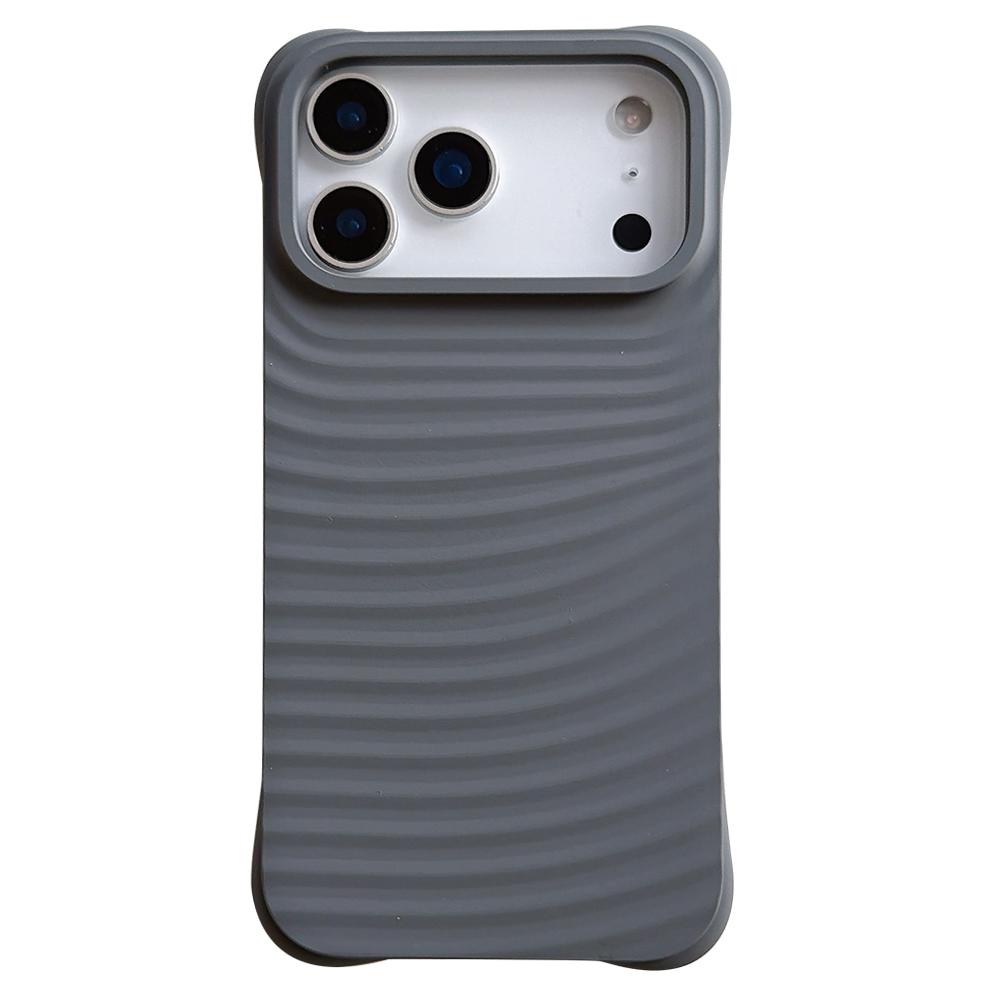 For iPhone 17 Pro Max Case Wave Pattern Liquid Silicone Shockproof Phone Cover