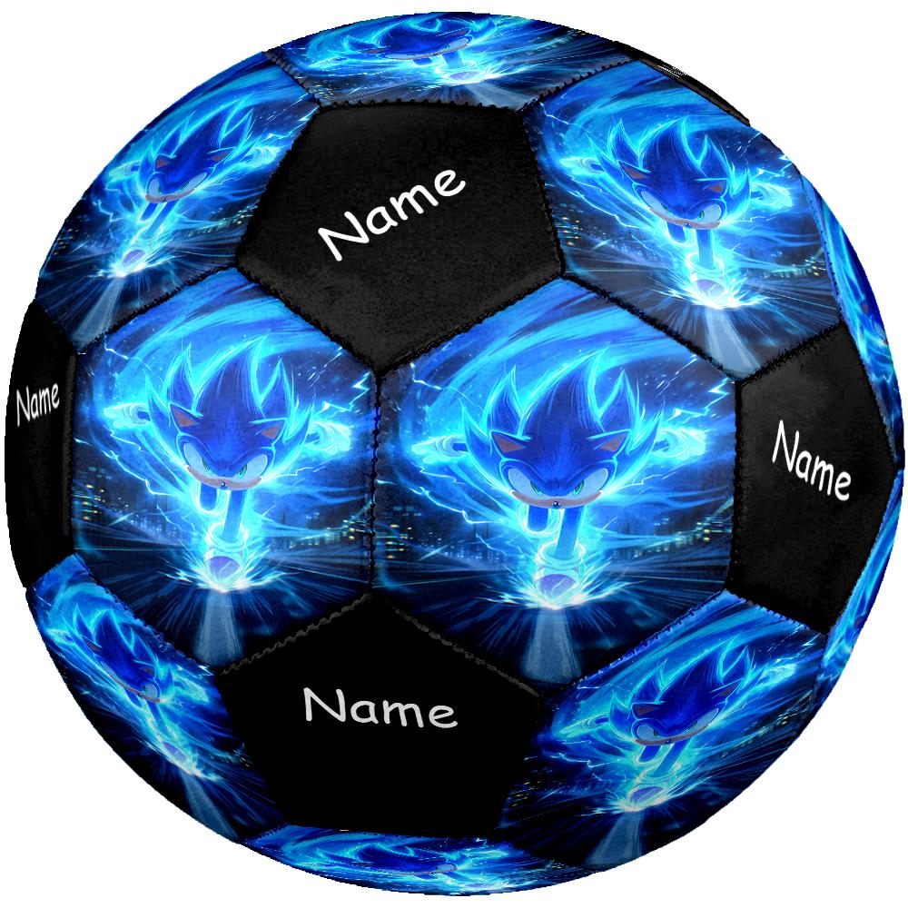 Custom Name Sonic Theme Size 5 Soccer Ball, Suitable for Both Indoor and Outdoor Matches, a Gift Suitable for Everyone.