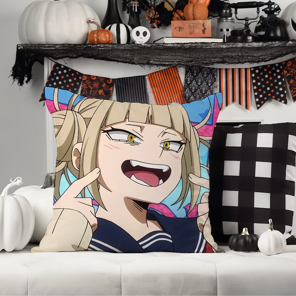 M-My H-Hero A-Academia H-Himiko T-Tog  Pillow Case Office Cushions Suitable For Sofa Car Bedroom Decorative Cushion Cover