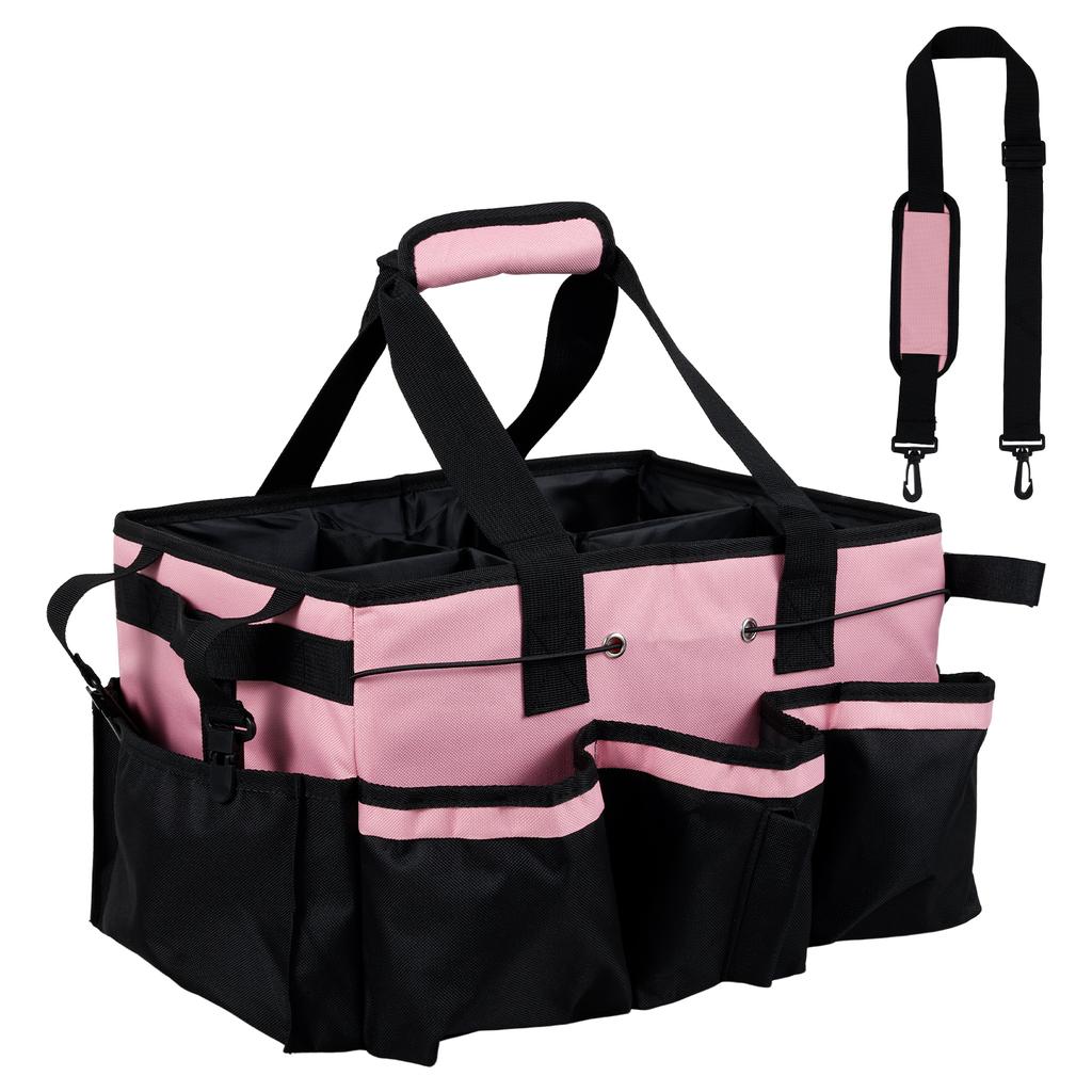 Cleaning Caddy Bag with Handle and Multiple Pockets Cleaning Tool Organizer Bag Large Capacity Supplies Organizer for for Car