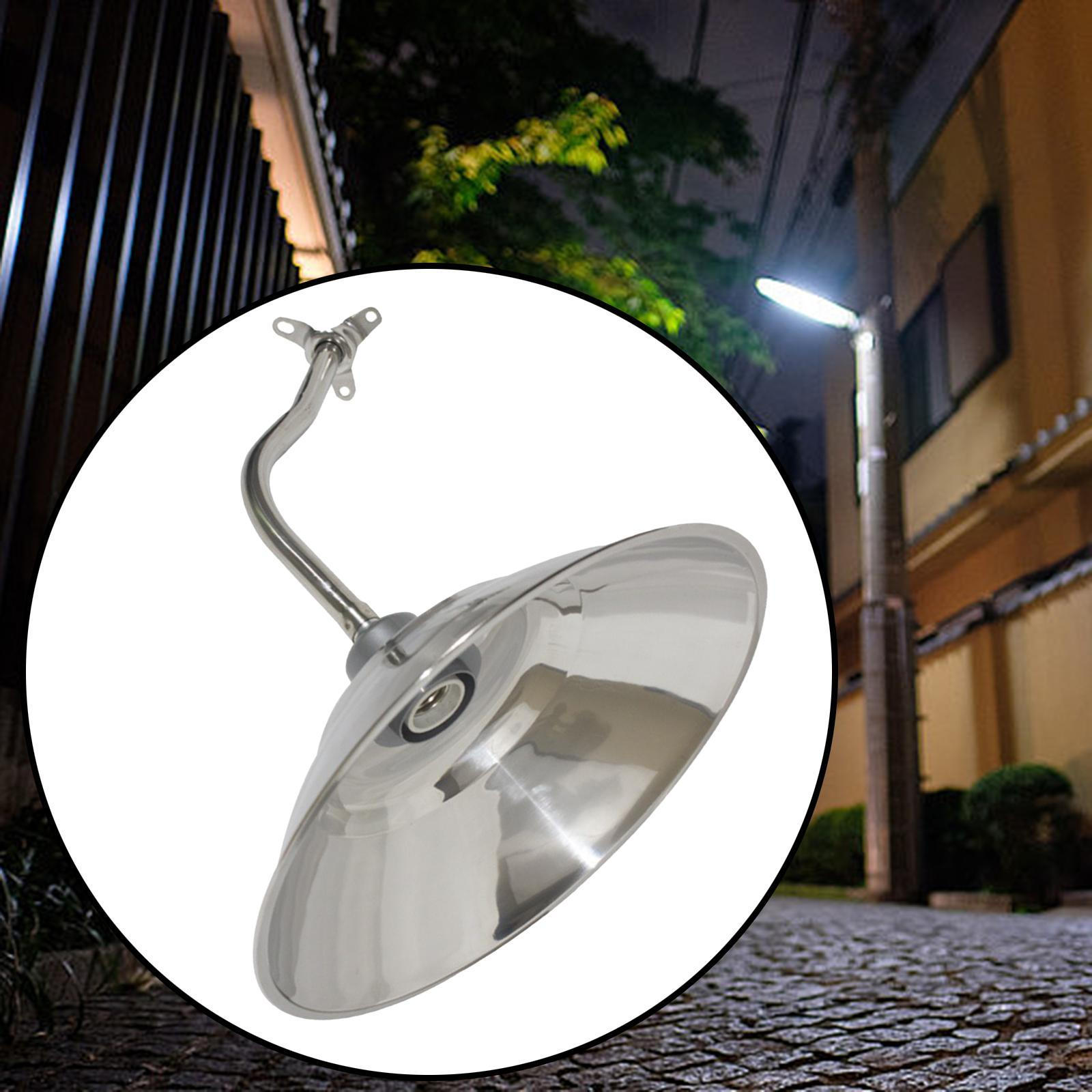 

Нержавеющая сталь наружный светильник абажур крышка лампы современный с изогнутым столбом сад двор легкий 30cm Rod 36cm Cover