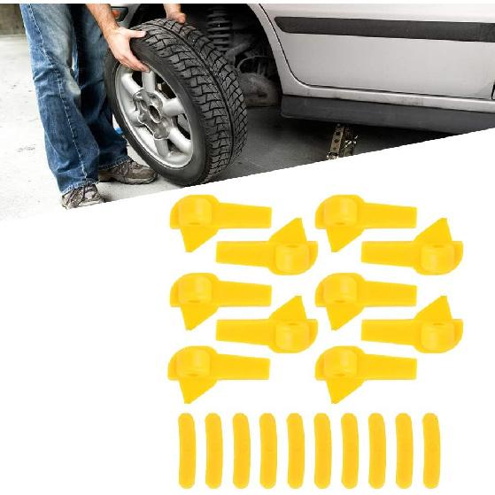 Qiilu Tire Machine Rim Protector, 20pcs Tyre Tire changer Mount Demount Head Duck Head Insert Rim Protector Tire Machine Accessories