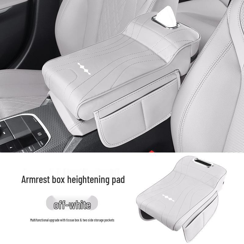 Multi-functional Armrest Box for Leopard 5/8 & Titanium 3/7: Adjustable Elbow Rest Pad with Tissue Storage