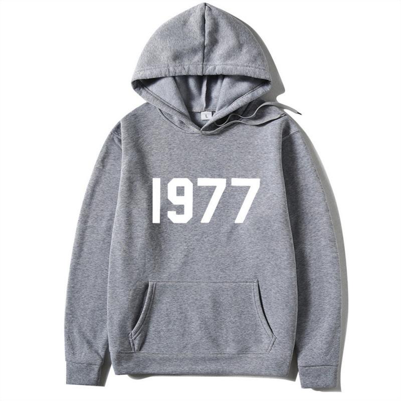 High Street 1977 Trendy Brand Fashion Printed Hooded Sweater Men's and Women's Jacket Couples Sweatshirt