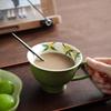 YiPan Ceramic Anti-Scald Coffee Cup with Hand-Painted Design