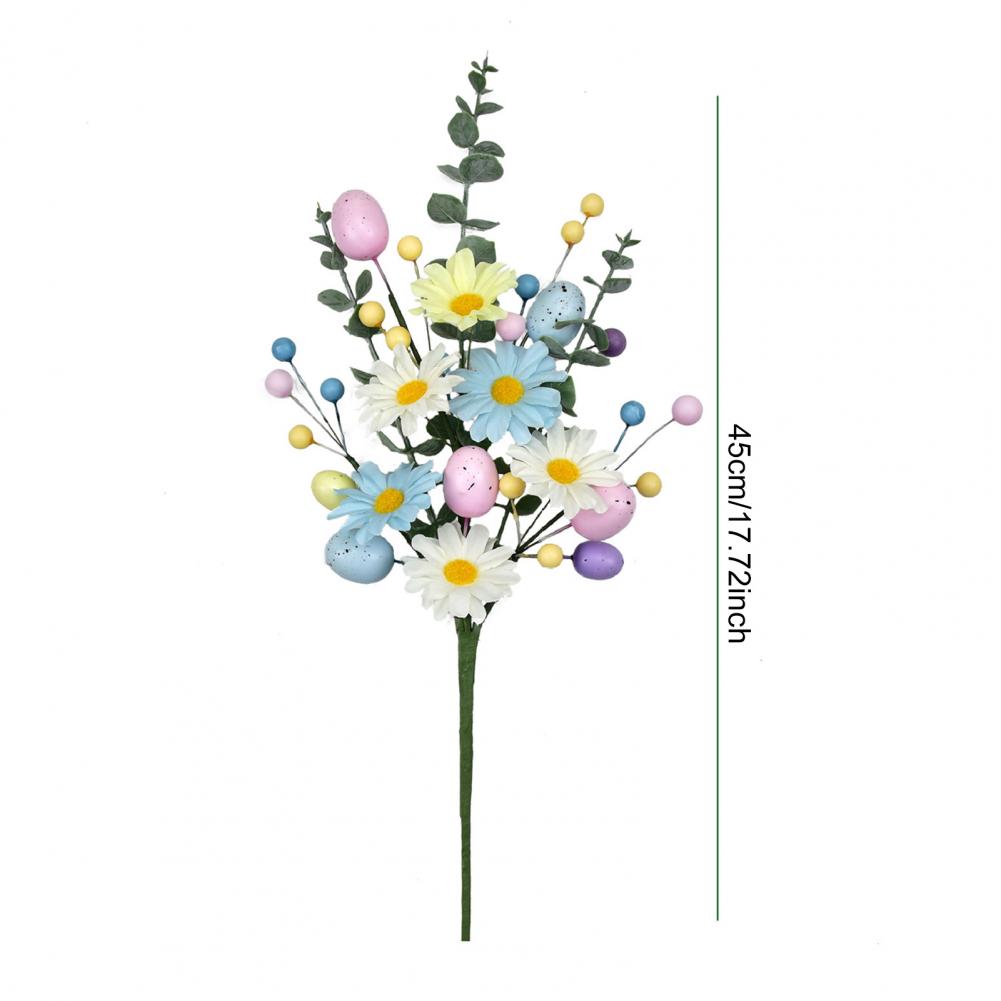 Easter Egg Stems Spring Artificial Floral Picks Simulated Foam Egg Branch for Home Vase Filler Table Centerpiece