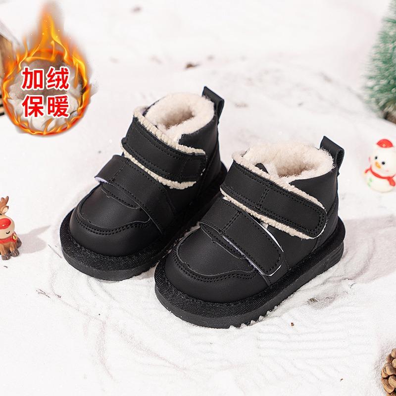 Thickened Lamb Fleece Warm Soft Sole Unisex Toddler Winter Snow Boots
