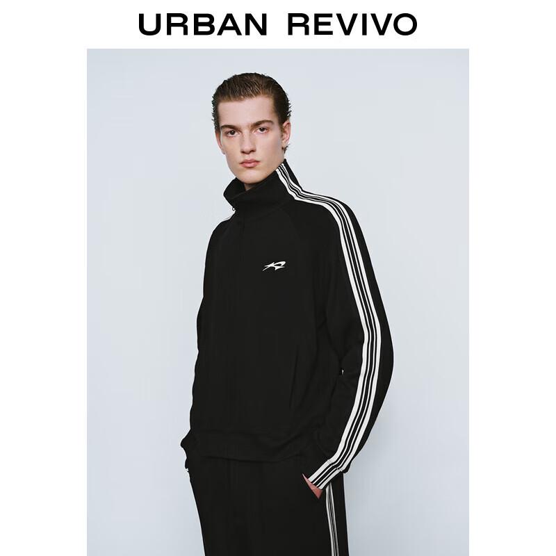 

UR Men s 2025 Spring Color-block Stand-Collar Jacket S