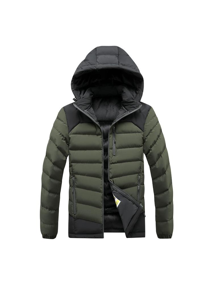 

Легка тонка секція The Service Бавовняна зручна та універсальна куртка Чоловіча зимова знімний капюшон потовщена куртка Hit The Colour Чоловіча 4XL