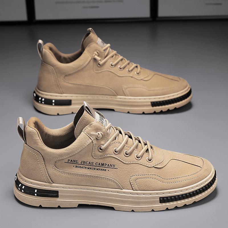 Waterproof and dirt-resistant tooling shoes, spring non-slip and wear-resistant board shoes, platform retro shoes.