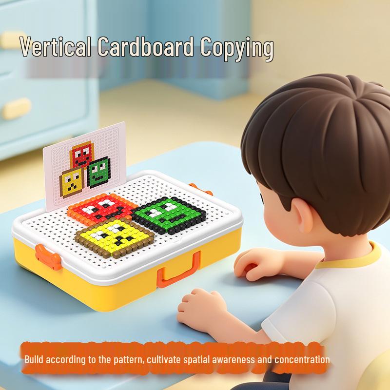 3D Pegboard Puzzle: Creative Mushroom Nails for Educational DIY Fun - Perfect Children's Gift
