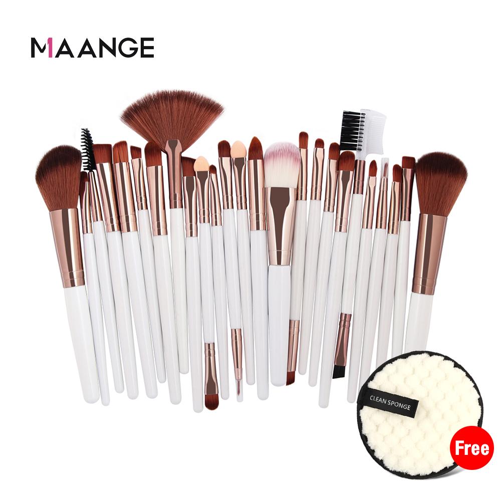 

25 шт. набор кистей для макияжа, тональный крем, тени для век, косметические туалетные принадлежности для макияжа