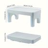 Foldable Plastic Step Stool Portable and Durable Toilet Footstool, Durable Plastic