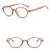 Women's Student Commuter Travel Glasses Anti-Blue Light Fashion Personality Retro Artistic Classic Oval Plain Glasses