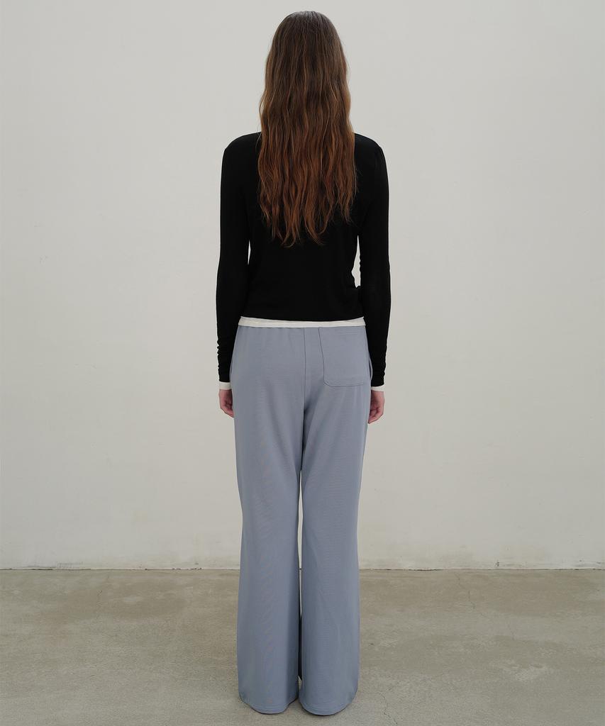 ANDNEEDS Essential Slim Span Pants (Blue)