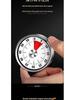 Stainless Steel Magnetic Kitchen Timer: Rotating Mechanical Countdown