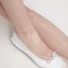 [Rosemont] Silver Ribbon Double-Line Anklet Ra24C51E