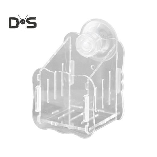 Aquarium Plant Holder Hanging Fish Tank Plant Pot with Suction Cups Clear Acrylic Aquatic Planter Cup Flower Rack