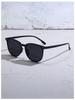 1Pc Classic Black Frame Rivet Sunglasses, Unisex, Suitable for Driving, Sun Protection, Commuting, and Travel