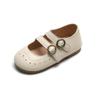Neuer Lederschuh Retro Schlicht Vielseitig Kinderschuhe Komfort Weiche Sohle Rutschfest Mädchenschuhe Süß Alltag Flach Frühling Prinzessinnenschuh