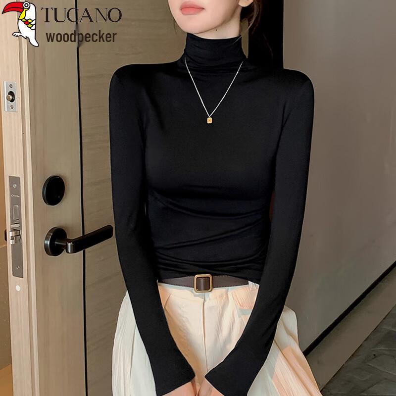 Woodpecker Women s High-Neck Slim-Fit Long-Sleeve Base Layer Top XL