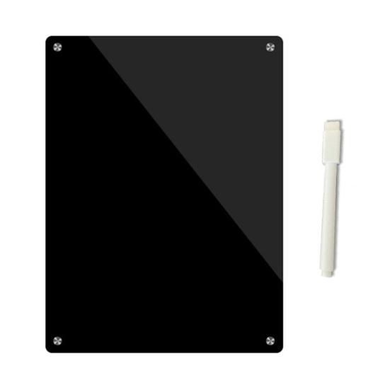 Acrylic Magnetic Memo Board Dry Erase Refrigerator Notepad with Strong Magnets Scratch-Resistant Planning Calendar for Kitchen Office