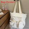 Sweet Girl Backpack With Fabric For School Use